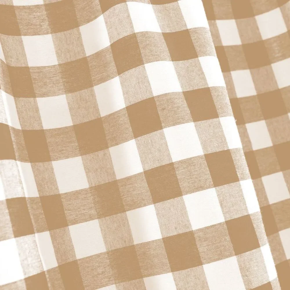 Woven Trends Farmhouse Curtains, Buffalo Plaid Drapes, Classic Country Plaid